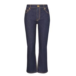 TORY BURCH Bootcut Jeans, Dark Wash